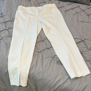 Ann Taylor Loft White Ankle pant—size 12